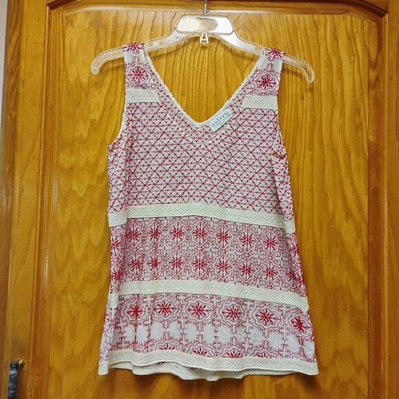 Beautiful Velvet by Graham & Spencer lace & embroidered top size small - Picture 1 of 6